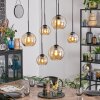 Koyoto Lampadario a sospensione, Lampada a sfera, Lampada a sospensione Ambrato, 6-Luci