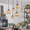 Koyoto Lampadario a sospensione, Lampada a sfera, Lampada a sospensione Ambrato, 6-Luci