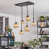 Koyoto Lampadario a sospensione, Lampada a sfera, Lampada a sospensione Ambrato, 6-Luci