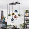 Koyoto Lampadario a sospensione, Lampada a sfera, Lampada a sospensione Blu, Oro, Verde, Chiaro, Ramato, 6-Luci Koyoto Lampadario a sospensione, Lampada a sfera, Lampada a sospensione Blu, Oro, Verde, Chiaro, Ramato, 6-Luci