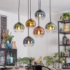 Koyoto Lampadario a sospensione, Lampada a sfera, Lampada a sospensione Blu, Oro, Verde, Chiaro, Ramato, 6-Luci Koyoto Lampadario a sospensione, Lampada a sfera, Lampada a sospensione Blu, Oro, Verde, Chiaro, Ramato, 6-Luci