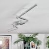 Orina Plafoniera LED Argento, 1-Luce