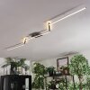 Orina Plafoniera LED Argento, 1-Luce