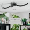 Arlan Plafoniera LED Nero, 1-Luce