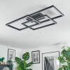 Brilo Plafoniera LED Nero, 1-Luce