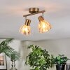 Saire Plafoniera, Faretto da soffitto Cromo, Ottone, 2-Luci