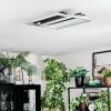 Olian Plafoniera LED Nero, Argento, 1-Luce