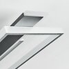 Olian Plafoniera LED Nero, Argento, 1-Luce