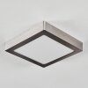 Omaro Plafoniera, Panel LED Nichel opaco, 1-Luce, Cambia colore