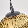 Koyoto Lampadario a sospensione, Lampada a sfera, Lampada a sospensione Écru, Nero, 5-Luci