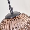Koyoto Lampadario a sospensione, Lampada a sfera, Lampada a sospensione Écru, Nero, 5-Luci