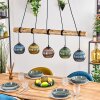 Koyoto Lampadario a sospensione, Lampada a sfera, Lampada a sospensione Écru, Nero, 5-Luci