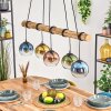 Koyoto Lampadario a sospensione, Lampada a sfera, Lampada a sospensione Écru, Nero, 5-Luci
