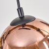 Koyoto Lampadario a sospensione, Lampada a sfera, Lampada a sospensione Écru, Nero, 5-Luci