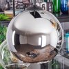 Koyoto Lampadario a sospensione, Lampada a sfera, Lampada a sospensione Ambrato, Cromo, Chiaro, Grigio fumo, 6-Luci