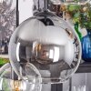 Koyoto Lampadario a sospensione, Lampada a sfera, Lampada a sospensione Ambrato, Chiaro, Grigio fumo, 6-Luci