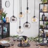 Koyoto Lampadario a sospensione, Lampada a sfera, Lampada a sospensione Ambrato, Chiaro, Grigio fumo, 6-Luci