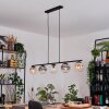Gastor Lampadario a sospensione, Lampada a sfera, Lampada a sospensione Ambrato, Chiaro, Grigio fumo, 5-Luci