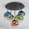 Koyoto Plafoniera, Lampada a sfera Blu, Verde, Chiaro, Ramato, 5-Luci
