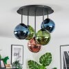 Gastor Plafoniera, Lampada a sfera Blu, Verde, Ramato, 5-Luci