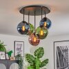 Gastor Plafoniera, Lampada a sfera Blu, Verde, Ramato, 5-Luci