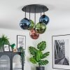 Gastor Plafoniera, Lampada a sfera Blu, Verde, Ramato, 5-Luci