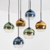 Koyoto Lampadario a sospensione, Lampada a sfera, Lampada a sospensione Blu, Oro, Verde, Chiaro, 6-Luci
