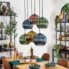 Koyoto Lampadario a sospensione, Lampada a sfera, Lampada a sospensione Blu, Oro, Verde, Ramato, 6-Luci