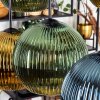 Koyoto Lampadario a sospensione, Lampada a sfera, Lampada a sospensione Blu, Oro, Verde, 6-Luci