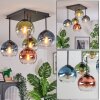Koyoto Plafoniera, Lampada a sfera Blu, Verde, Chiaro, Ramato, 5-Luci