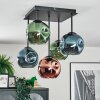 Ripoll Plafoniera, Lampada a sfera Blu, Verde, Ramato, 5-Luci