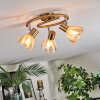 Saire Plafoniera, Faretto da soffitto Cromo, Ottone, 3-Luci