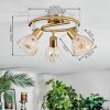 Saire Plafoniera, Faretto da soffitto Cromo, Ottone, 3-Luci