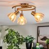Saire Plafoniera, Faretto da soffitto Cromo, Ottone, 3-Luci