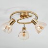 Saire Plafoniera, Faretto da soffitto Cromo, Ottone, 3-Luci