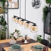 Koyoto Lampadario a sospensione, Lampada a sfera, Lampada a sospensione Ambrato, Chiaro, 5-Luci