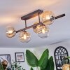 Chehalis Plafoniera, Lampada a sfera Ambrato, Chiaro, 5-Luci