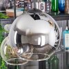 Koyoto Lampadario a sospensione, Lampada a sfera, Lampada a sospensione Ambrato, Chiaro, Grigio fumo, 6-Luci