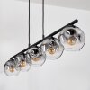 Ripoll Lampadario a sospensione, Lampada a sfera, Lampada a sospensione Chiaro, Grigio fumo, 5-Luci