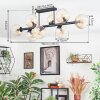 Koyoto Plafoniera, Lampada a sfera Ambrato, Chiaro, 8-Luci
