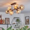Koyoto Plafoniera, Lampada a sfera Ambrato, Chiaro, 8-Luci