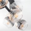 Koyoto Plafoniera, Lampada a sfera Ambrato, Chiaro, Grigio fumo, 8-Luci