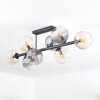 Koyoto Plafoniera, Lampada a sfera Ambrato, Chiaro, Grigio fumo, 8-Luci