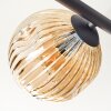 Ripoll Plafoniera, Lampada a sfera Ambrato, Chiaro, Grigio fumo, 5-Luci