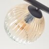 Ripoll Plafoniera, Lampada a sfera Ambrato, Chiaro, Grigio fumo, 5-Luci