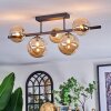 Chehalis Plafoniera, Lampada a sfera Ambrato, 5-Luci