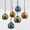 Koyoto Lampadario a sospensione, Lampada a sfera, Lampada a sospensione Blu, Oro, Verde, 6-Luci