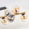 Koyoto Plafoniera, Lampada a sfera Oro, Nero, 10-Luci