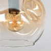 Ripoll Plafoniera, Lampada a sfera Ambrato, Chiaro, Grigio fumo, 5-Luci