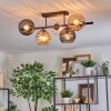 Koyoto Plafoniera, Lampada a sfera Ambrato, Chiaro, Grigio fumo, 5-Luci